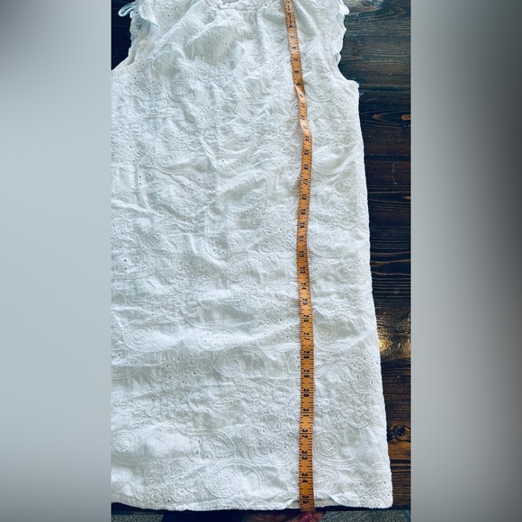 Nanette Lepore White eyelet Dress size 10 - Picture 6 of 7